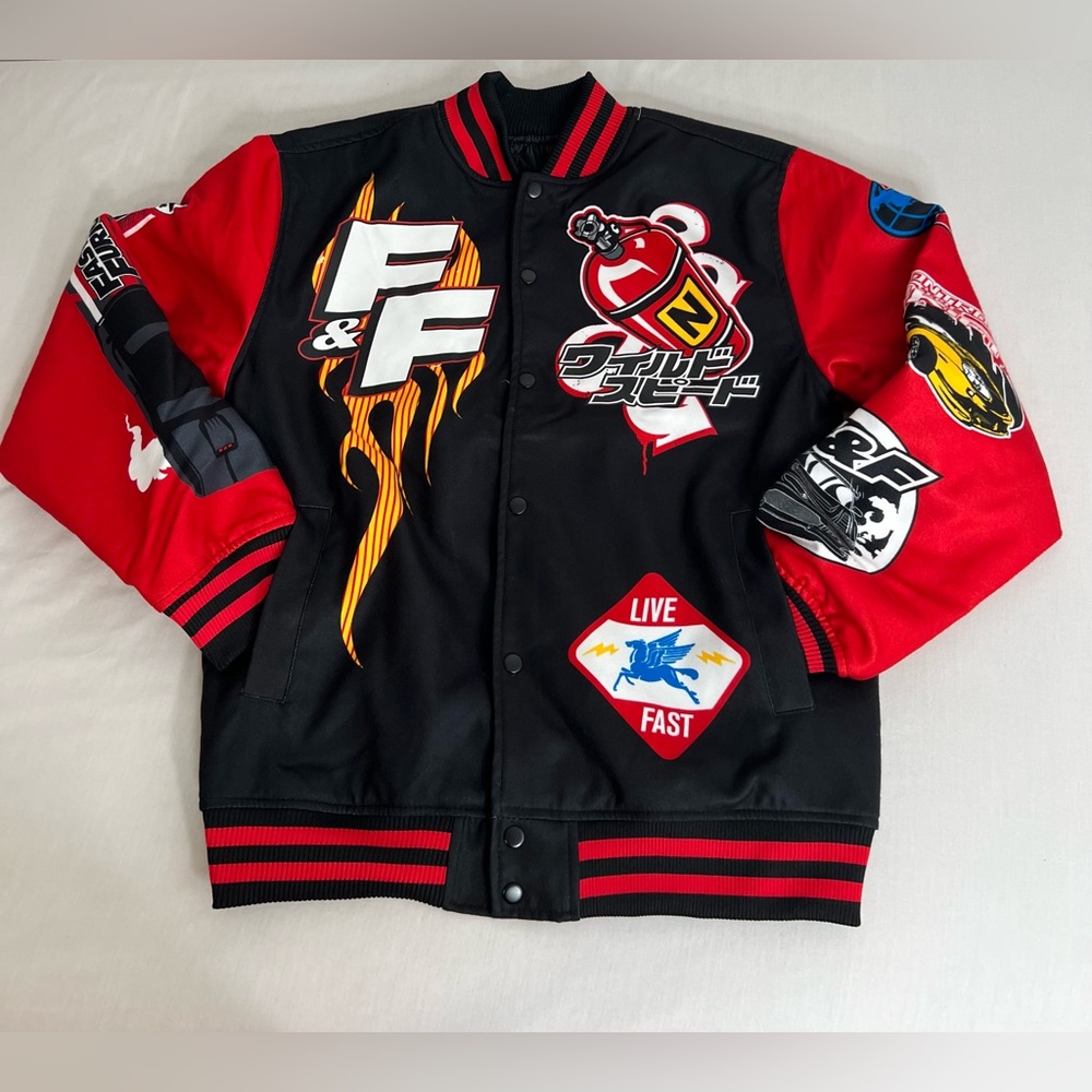 Fast And The Furious  Letterman Wool Mens Jacket Size Large New - Picture 10 of 11